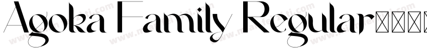 Agoka Family Regular字体转换